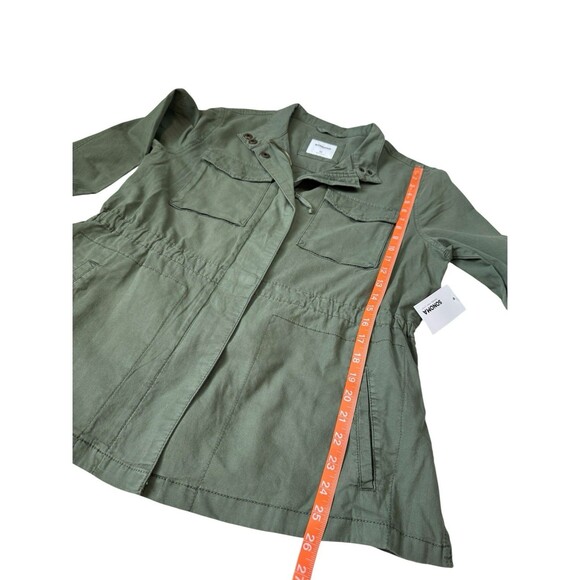 Women's Sonoma Goods For Life Jacket Size M Green Patch Pocket Utility NWT - Picture 9 of 14